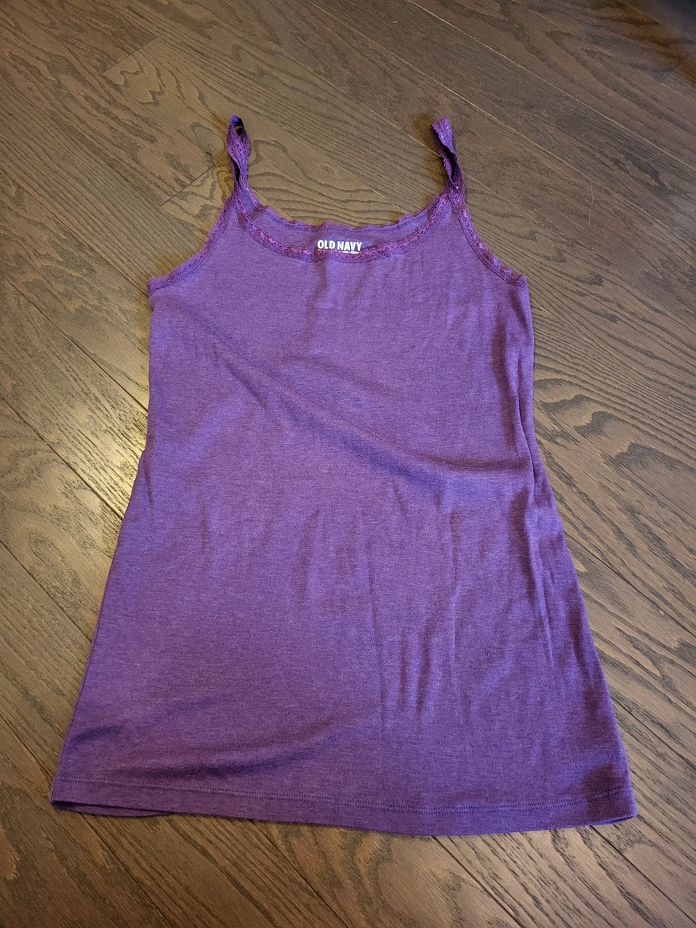 Old Navy Purple Lace-Trim Camisole Tank